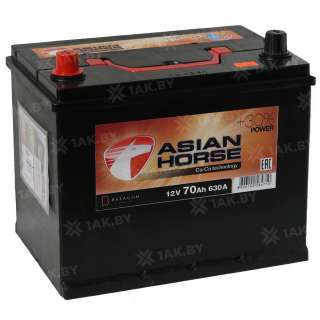 Аккумулятор HORSE (70 Ah) 630 A, 12 V Прямая, L+ D26 Аккумулятор HORSE (70 Ah) 630 A, 12 V Прямая, L+ D26