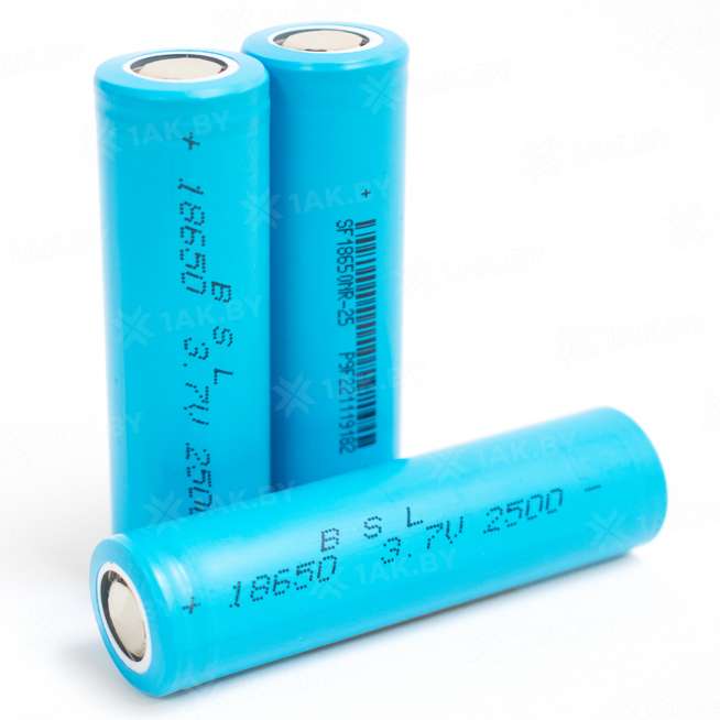 Аккумуляторный элемент BSL 18650 2500 mAh 8C (3.7V, 2.5 А/ч, 20A), Китай 0
