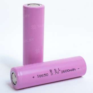 Аккумуляторный элемент BSL 18650 2600 mAh 3C (3.7V, 2.6 А/ч, 7.8A), Китай 1