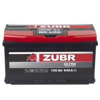 Аккумулятор ZUBR Ultra (100 Ah) 940 A, 12 V Прямая, L+ L5 ZU1001S 1