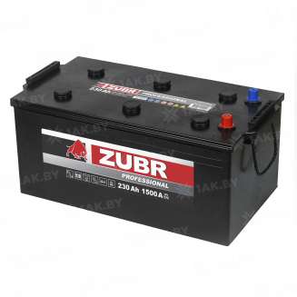 Аккумулятор ZUBR Professional (230 Ah) 1500 A, 12 V Прямая, L+ TYPE С ZU2303S 0