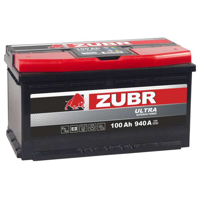 Аккумулятор ZUBR Ultra (100 Ah) 940 A, 12 V Обратная, R+ L5 ZU1000S 0
