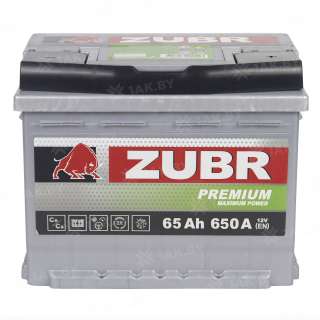 Аккумулятор ZUBR Premium (65 Ah) 650 A, 12 V Обратная, R+ LB2 ZU650P Аккумулятор ZUBR Premium (65 Ah) 650 A, 12 V Обратная, R+ LB2 ZU650P