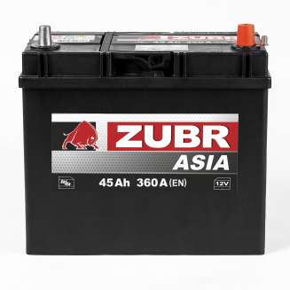 Аккумулятор ZUBR Clarios (45 Ah) 360 A, 12 V Обратная, R+ B24 676143 0