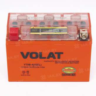 Аккумулятор VOLAT (8 Ah) 115 A, 12 V Прямая, L+ YT9B-4 YT9B-4 (iGEL) 0