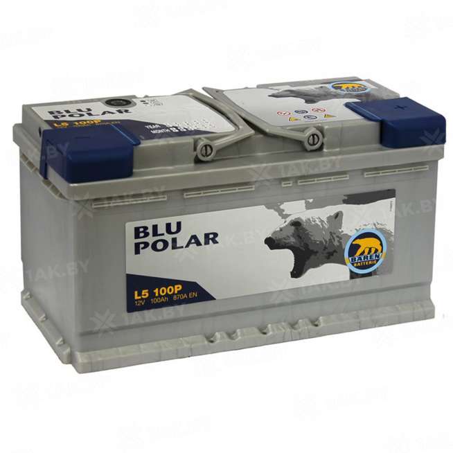 Аккумулятор BAREN Polar (100 Ah) 870 A, 12 V Обратная, R+ L5 0