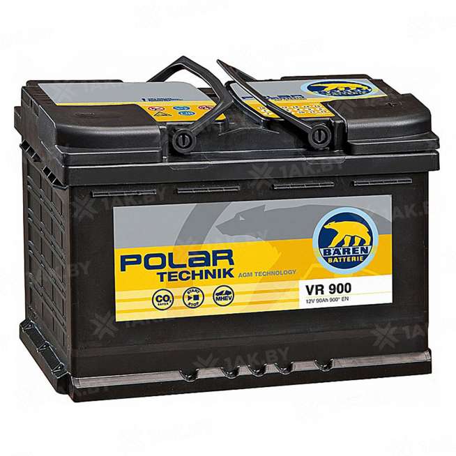 Аккумулятор BAREN Polar (90 Ah) 900 A, 12 V Обратная, R+ L5 0