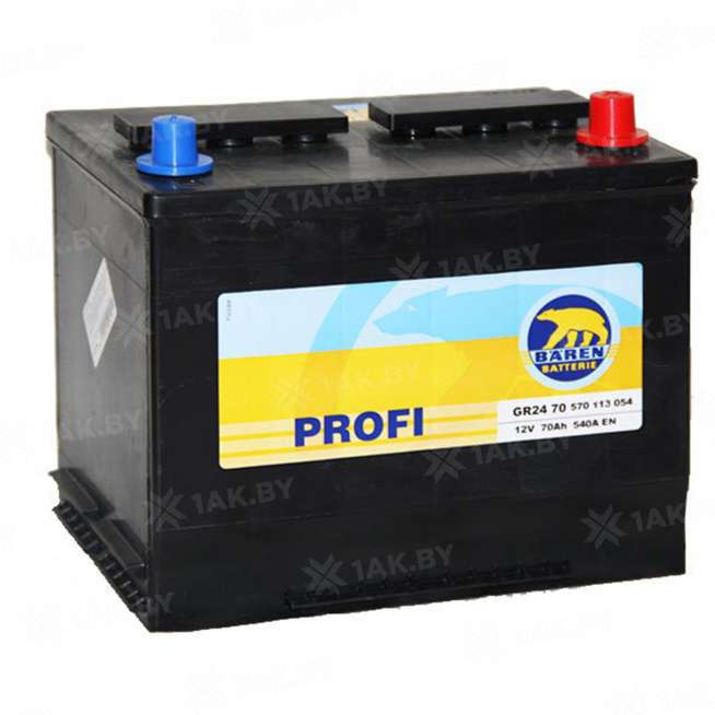Аккумулятор BAREN Profi (75 Ah) 640 A, 12 V Обратная, R+ D26 0