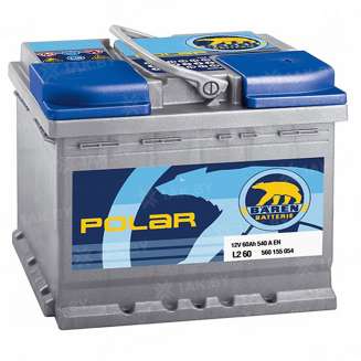 Аккумулятор BAREN Polar (60 Ah) 540 A, 12 V Обратная, R+ L2 0