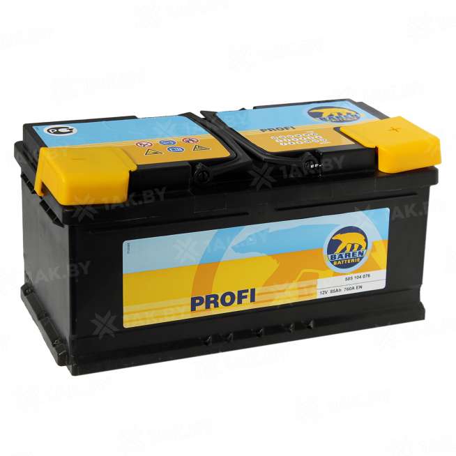 Аккумулятор BAREN Profi (85 Ah) 760 A, 12 V Обратная, R+ LB4 0