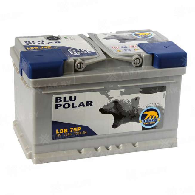 Аккумулятор BAREN Polar (75 Ah) 730 A, 12 V Обратная, R+ LB3 0