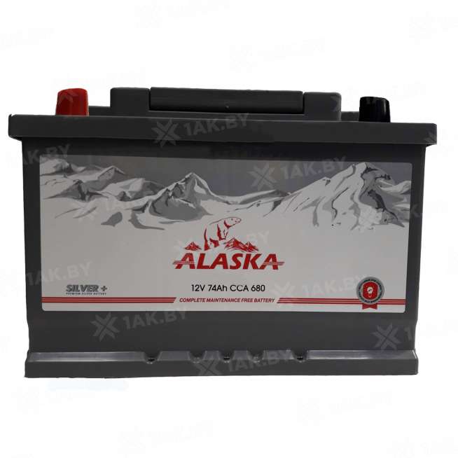 Аккумулятор ALASKA (74 Ah) 680 A, 12 V Прямая, L+ L3 0