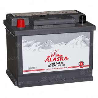 Аккумулятор ALASKA (62 Ah) 540 A, 12 V Прямая, L+ L2 Аккумулятор ALASKA (62 Ah) 540 A, 12 V Прямая, L+ L2