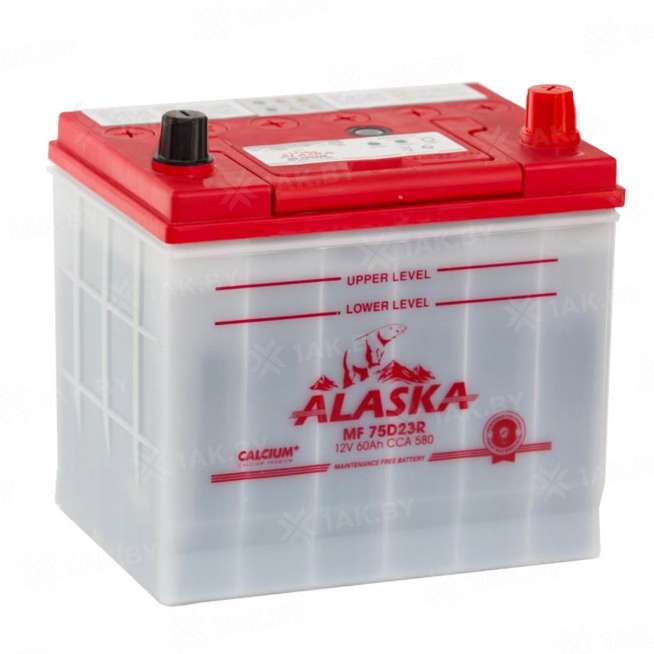 Аккумулятор ALASKA (60 Ah) 580 А, 12 V Обратная, R+ D23 0