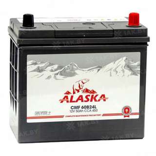 Аккумулятор ALASKA (50 Ah) 450 A, 12 V Обратная, R+ B24 Аккумулятор ALASKA (50 Ah) 450 A, 12 V Обратная, R+ B24