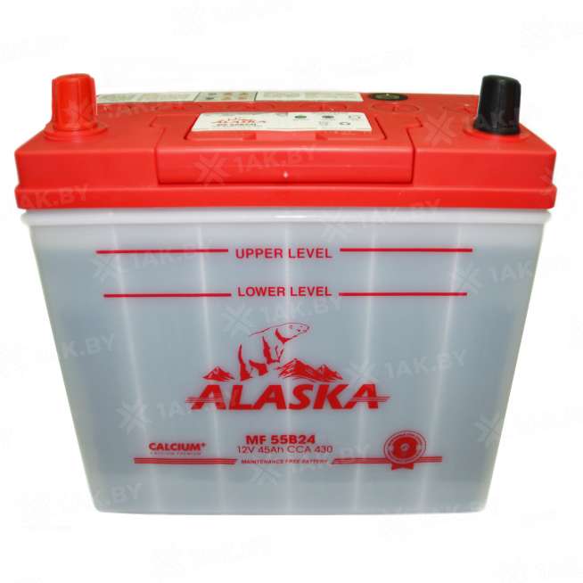 Аккумулятор ALASKA (45 Ah) 430 A, 12 V Прямая, L+ B24 0