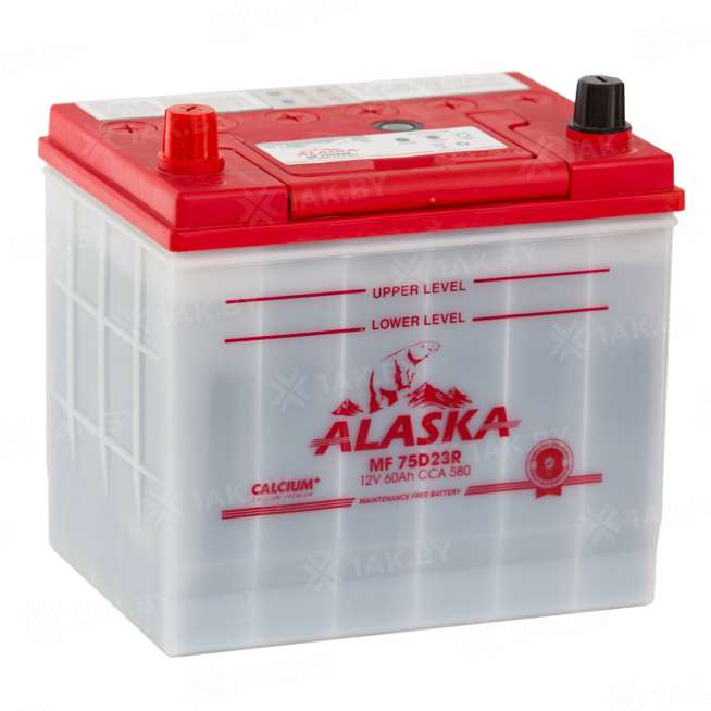 Аккумулятор ALASKA (60 Ah) 580 А, 12 V Прямая, L+ D23 0