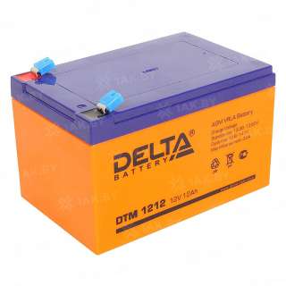 Аккумулятор DELTA для ИБП, детского электромобиля, эхолота (12 Ah,12 V) AGM 151x98x95 3.8 кг Аккумулятор DELTA для ИБП, детского электромобиля, эхолота (12 Ah,12 V) AGM 151x98x95 3.8 кг