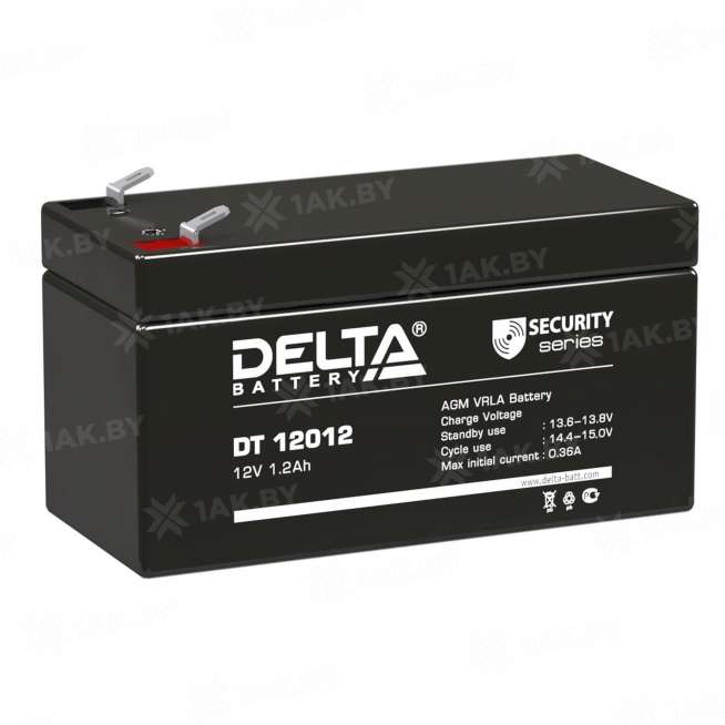 Аккумулятор DELTA для ИБП, детского электромобиля, эхолота (1.2 Ah,12 V) AGM 97x44x53 0.58 кг 0