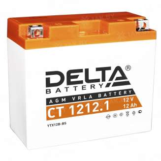 Аккумулятор DELTA (12 Ah) 155 A, 12 V Прямая, L+ YTX12-BS CT 1212.1 0
