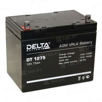 Аккумулятор DELTA (75 Ah,12 V) AGM 260x168x217 21.5 кг 0
