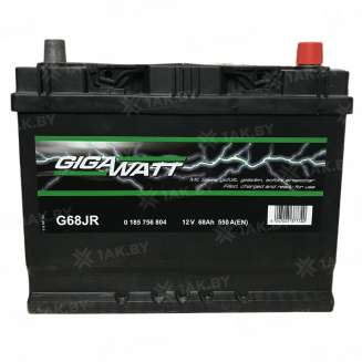 Аккумулятор GIGAWATT (68 Ah) 550 A, 12 V Обратная, R+ D23 0