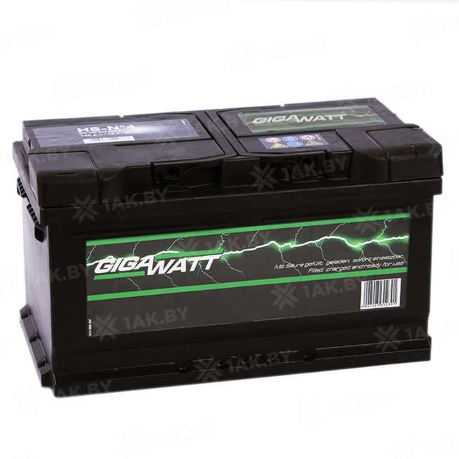 Аккумулятор GIGAWATT (83 Ah) 720 A, 12 V Обратная, R+ LB5 0