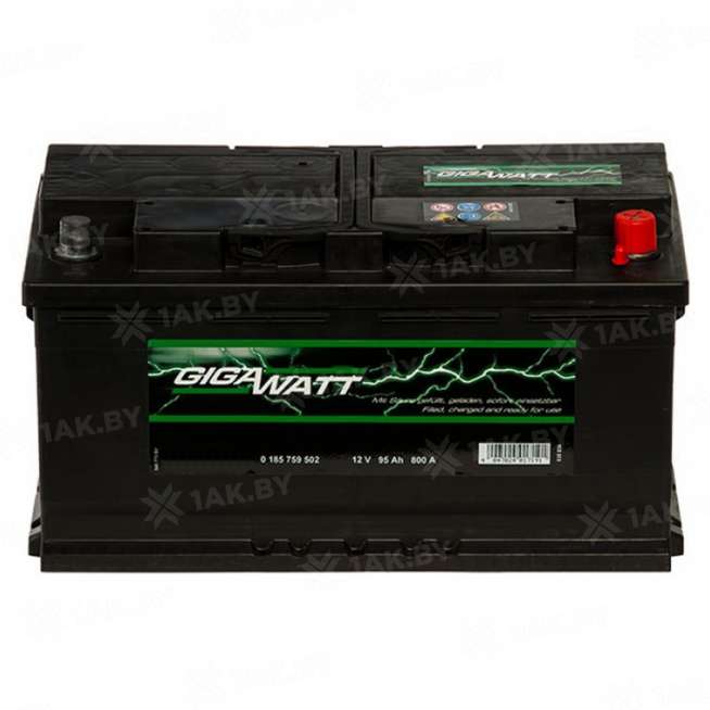 Аккумулятор GIGAWATT (95 Ah) 800 A, 12 V Обратная, R+ L5 0