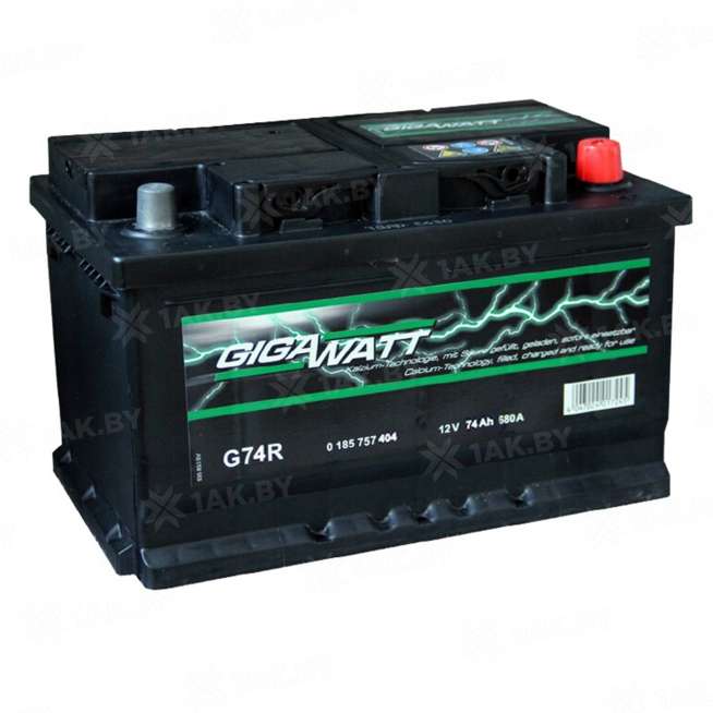 Аккумулятор GIGAWATT (74 Ah) 680 A, 12 V Обратная, R+ L3 0
