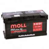 Аккумулятор MOLL M3+ (91 Ah) 800 A, 12 V Обратная, R+