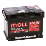 Аккумулятор MOLL M3+ (60 Ah) 550 A, 12 V Обратная, R+ LB2