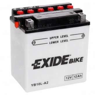 Аккумулятор EXIDE (12 Ah) 160 A, 12 V Обратная, R+ YB10L-A2 0