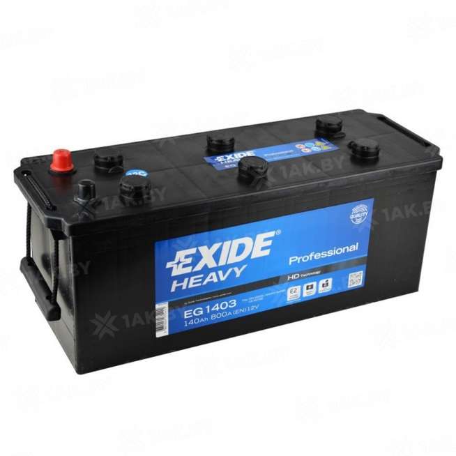 Аккумулятор EXIDE (140 Ah) 800 A, 12 V Прямая, L+ D4 EXIDE EG1403 0
