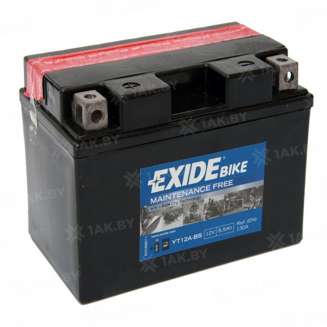 Аккумулятор EXIDE BIKE (9.5 Ah) 130 A, 6 V Прямая, L+ YT12A-BS YT12A-BS 0