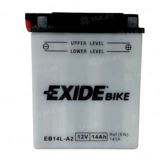 Аккумулятор EXIDE (14 Ah) 145 A, 12 V Обратная, R+ YB14L-A2 EB14L-A2