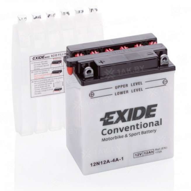 Аккумулятор для мотоцикла EXIDE (12 Ah) 115 A, 12 V Прямая, L+ YB10L-A2 0