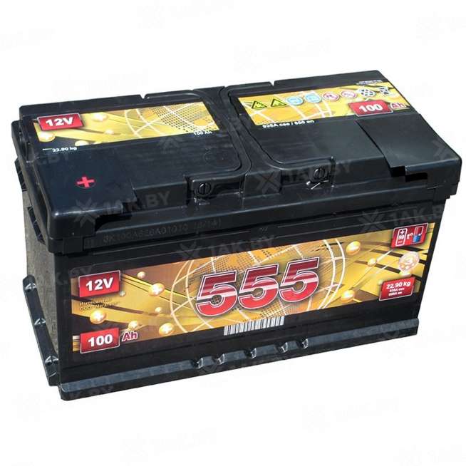 Аккумулятор 555 (100 Ah) 850 A, 12 V Прямая, L+ LB5 0