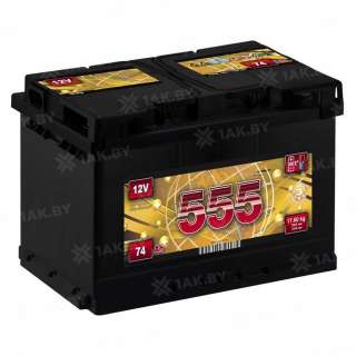 Аккумулятор 555 (74 Ah) 720 A, 12 V Обратная, R+ L3 Аккумулятор 555 (74 Ah) 720 A, 12 V Обратная, R+ L3