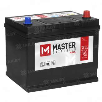 Аккумулятор MASTER BATTERIES (70 Ah) 550 A, 12 V Обратная, R+ D26 MB700J 0