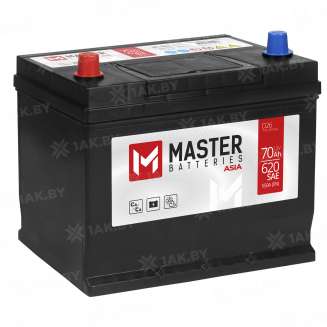 Аккумулятор MASTER BATTERIES (70 Ah) 550 A, 12 V Прямая, L+ D26 MB701J 0