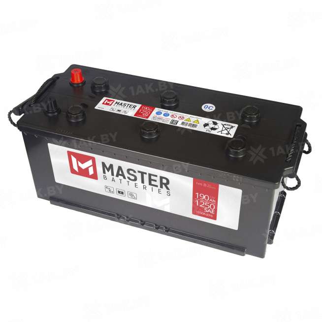 Аккумулятор MASTER BATTERIES (190 Ah) 1150 A, 12 V Обратная, R+ D5 MBF1904E 0