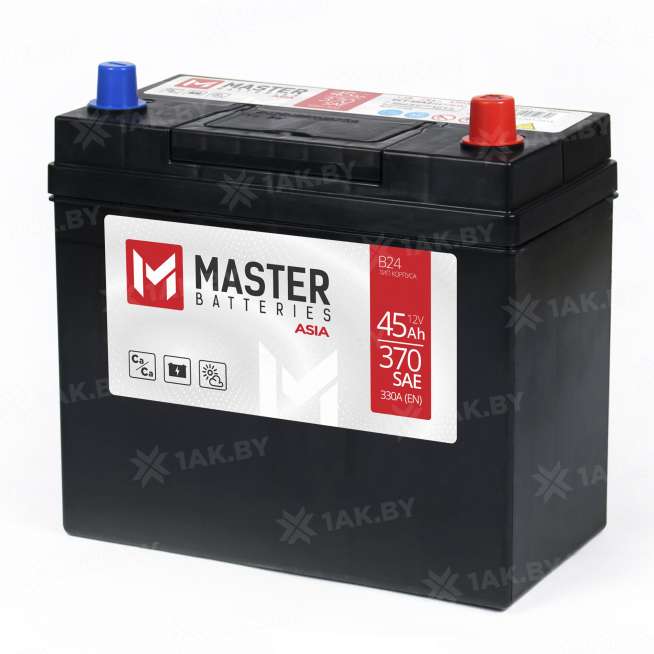 Аккумулятор MASTER BATTERIES (45 Ah) 330 A, 12 V Обратная, R+ B24 MB450J 0