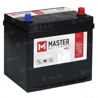 Аккумулятор MASTER BATTERIES (60 Ah) 480 A, 12 V Обратная, R+ D23 MB600J 0