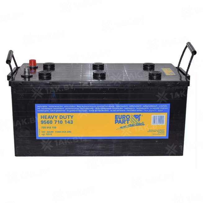 Аккумулятор EUROPART (225 Ah) 1150 A, 12 V Прямая, L+ D6 0