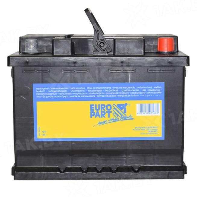 Аккумулятор EUROPART (56 Ah) 480 A, 12 V Обратная, R+ L2 0