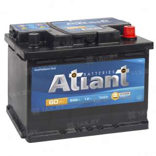 Аккумулятор ATLANT Blue (60 Ah) 520 A, 12 V Обратная, R+ L2 AT600E Аккумулятор ATLANT Blue (60 Ah) 520 A, 12 V Обратная, R+ L2 AT600E