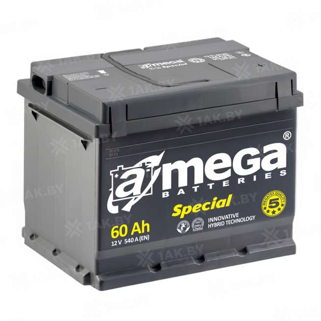 Аккумулятор A-mega Special 6CT (60 Ah) 540 A, 12 V Обратная, R+ L2 0