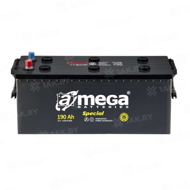 Аккумулятор A-mega Special 6CT (190 Ah) 1150 A, 12 V Прямая, L+ D5 0
