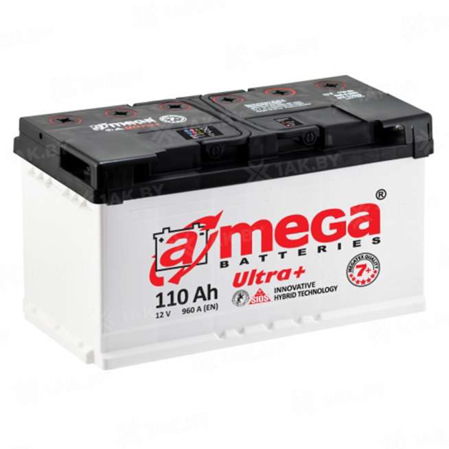 Аккумулятор A-mega Ultra (110 Ah) 960 A, 12 V Обратная, R+ L5 0