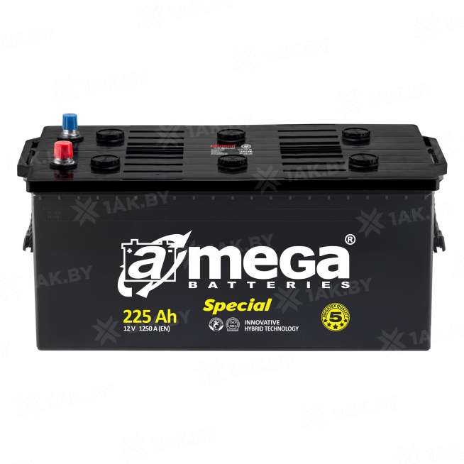 Аккумулятор A-mega Special 6CT (225 Ah) 1250 A, 12 V Прямая, L+ D6 0